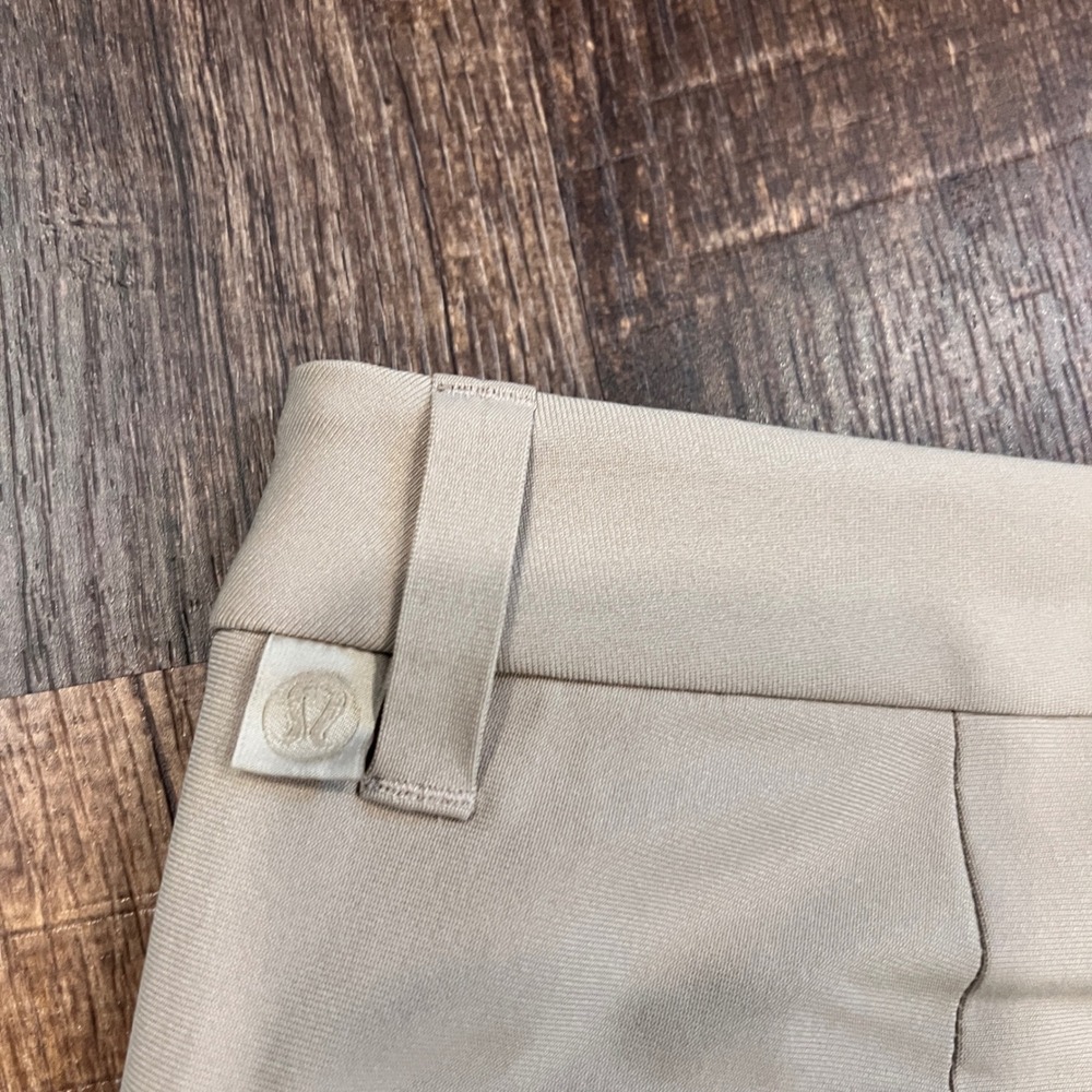 Lululemon ABC Commission Slim-Fit Pant 36 Tan Khaki Warpstreme Chino LM5AO5S - Picture 4 of 7